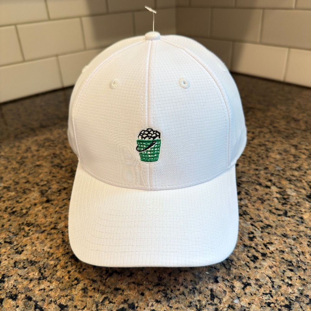 Waggle Golf Cap Snapback White Golf Ball Bucket Embroidery New